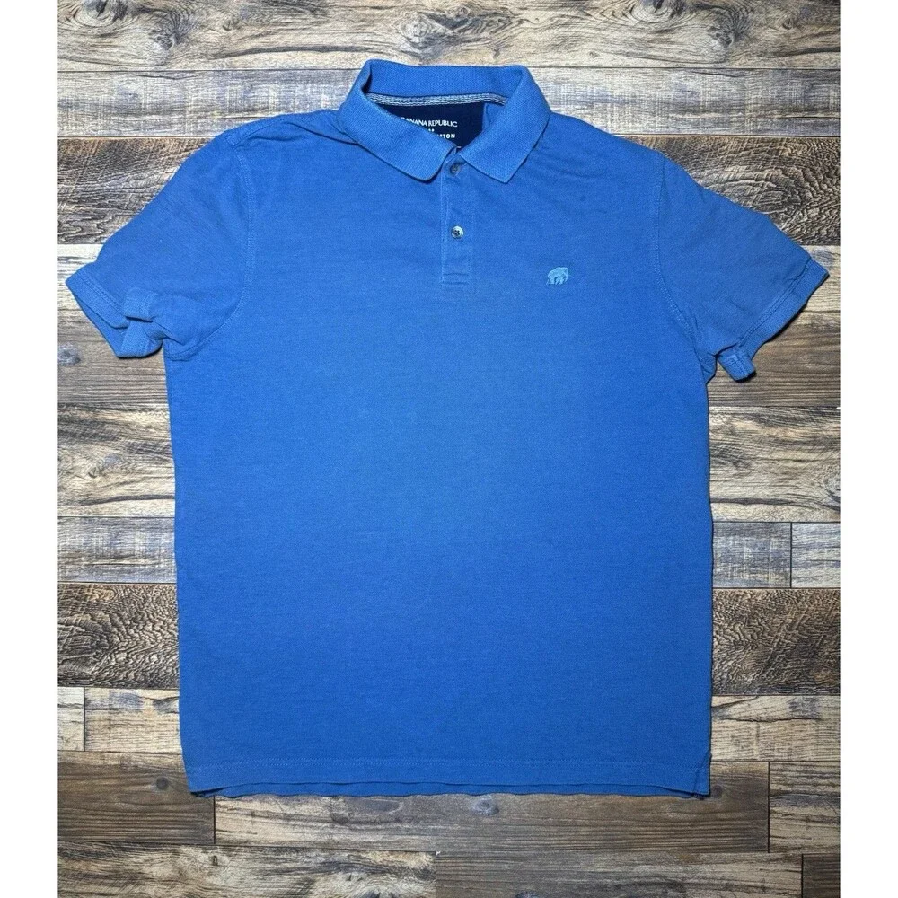 Men’s Banana Republic Teal Polo Size‎ L